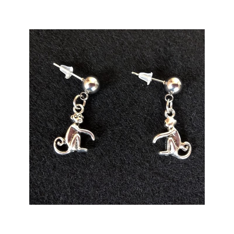 boucles d'oreilles fantaisie singe acier inoxydable pour éviter les allergies boucles d'oreilles fantaisie singe acier inoxydable pour éviter les allergies