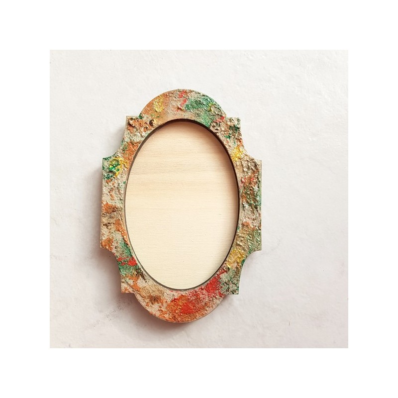 Cadre photo baroque aspect pierre ton mordoré création artisanale française décor main Cadre photo baroque aspect pierre ton mordoré création artisanale française décor main